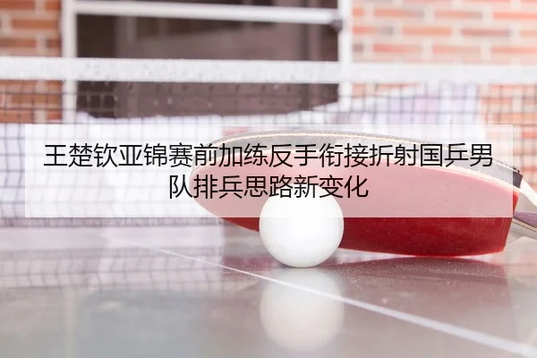 王楚钦亚锦赛前加练反手衔接折射国乒男队排兵思路新变化（xingkong.com）